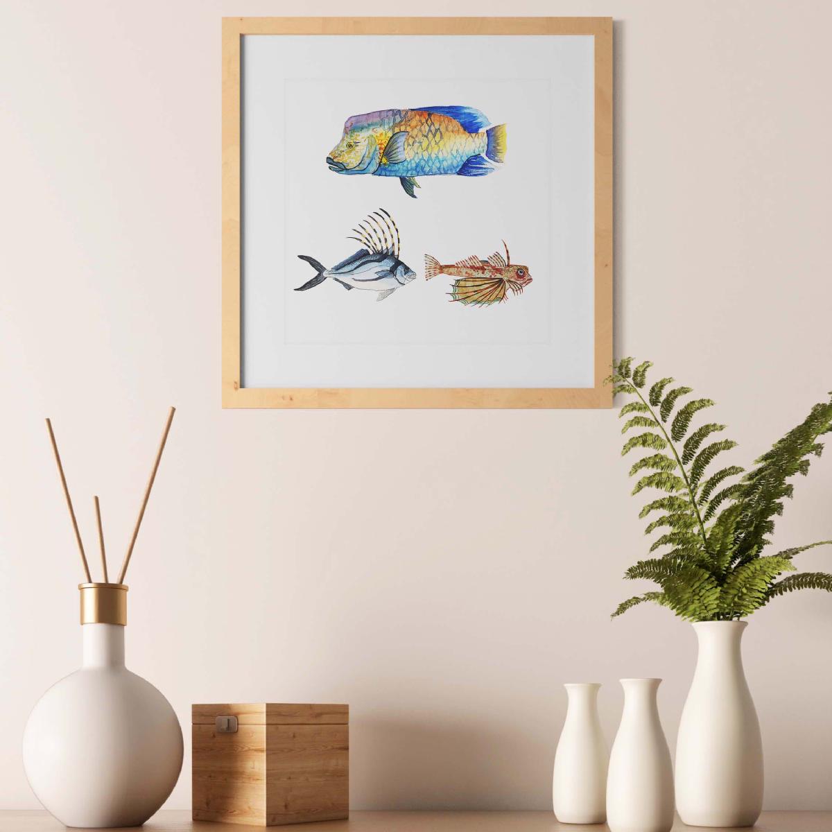 Affiches 3 poissons