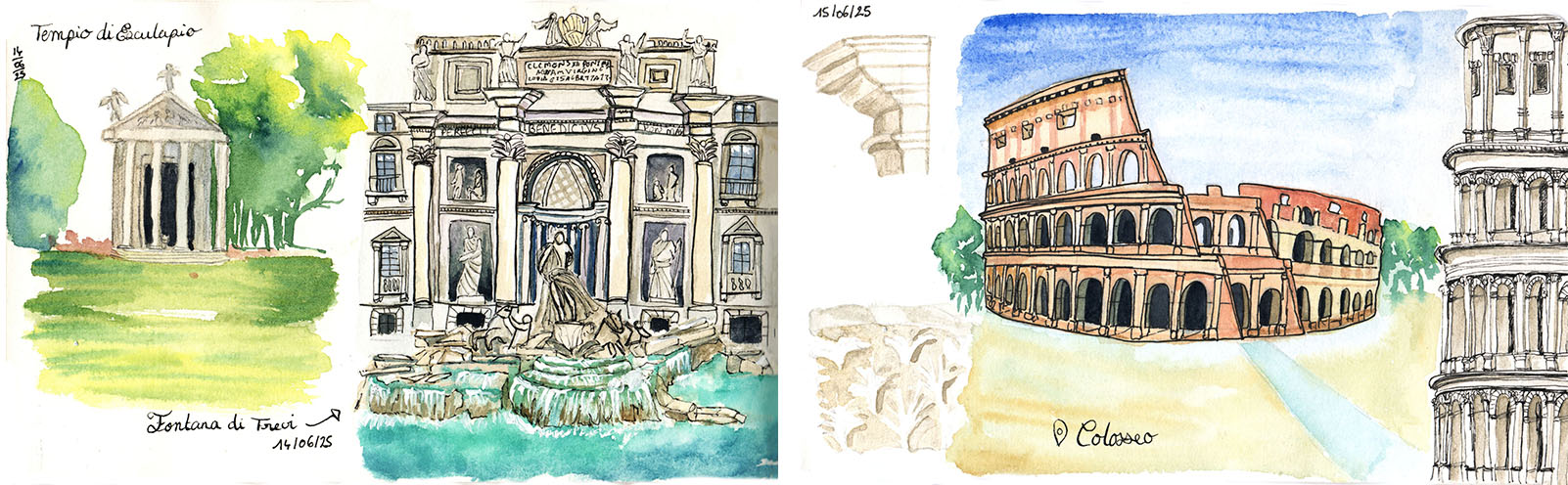 Watercolors of Roma