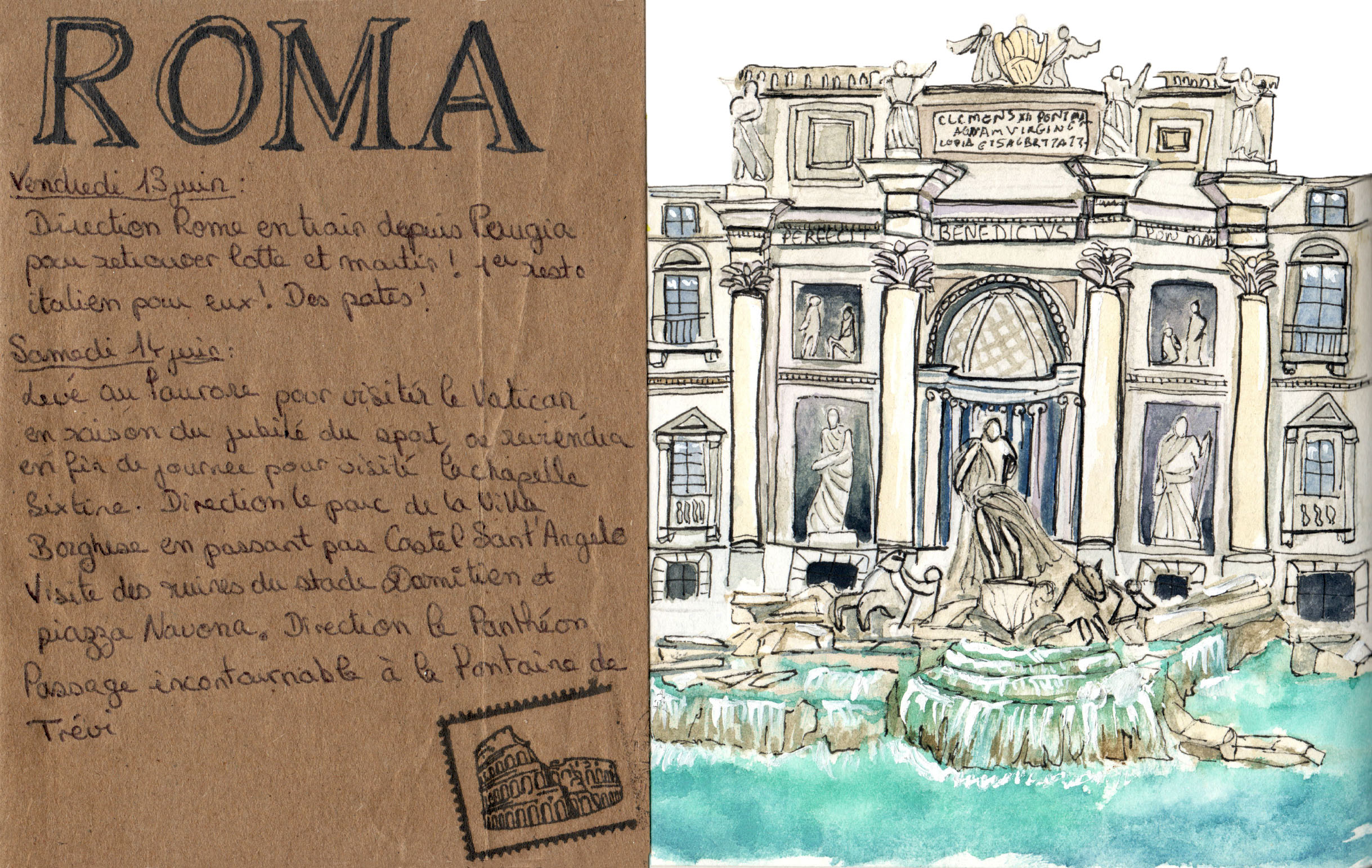 Watercolors of Roma